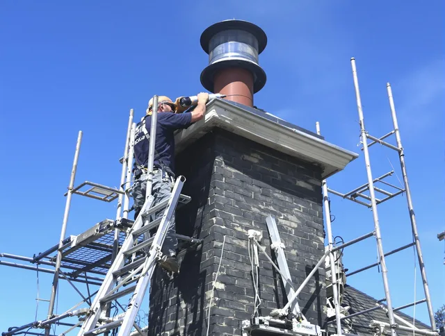 Sturdy chimney crown finished by Pine Hills Chimney Sweep in Pine Hills, FL
