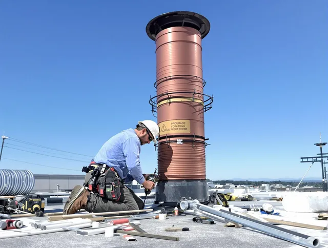 Installed chimney liner by Pine Hills Chimney Sweep in Pine Hills, FL