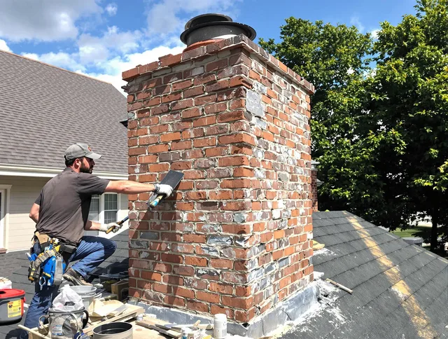 Completed chimney rebuild by Pine Hills Chimney Sweep in Pine Hills, FL