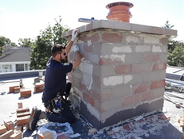 Advanced chimney repair process by Pine Hills Chimney Sweep in Pine Hills, FL