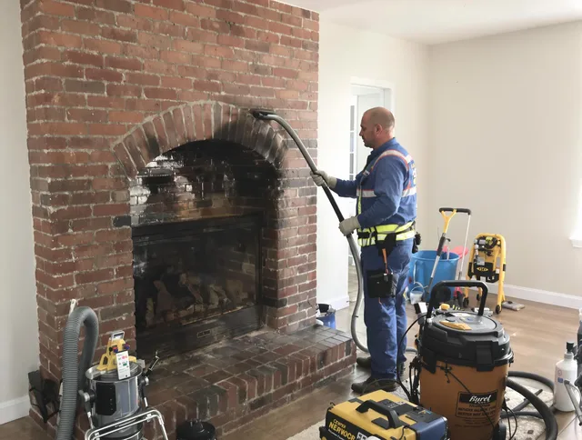 Pine Hills Chimney Sweep expert performing detailed chimney sweep in Pine Hills, FL