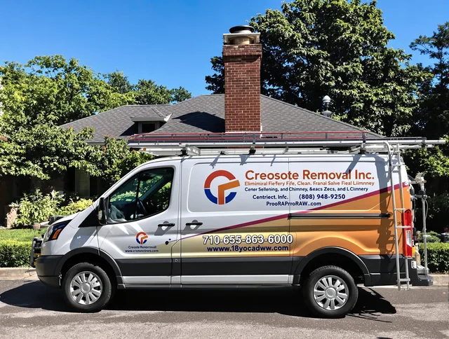 Pine Hills Chimney Sweep technician removing creosote safely in Pine Hills, FL