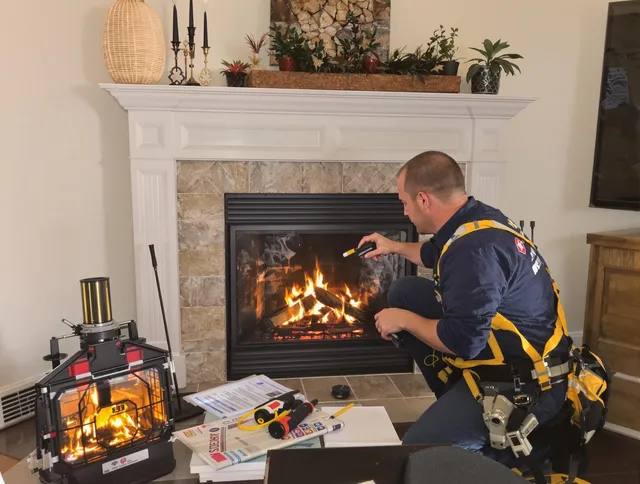 Safety-focused fireplace inspection by Pine Hills Chimney Sweep in Pine Hills, FL
