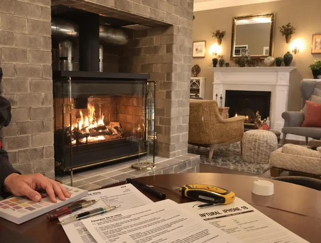 Pine Hills Chimney Sweep verifying fireplace safety measures in Pine Hills, FL